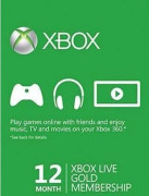 Xbox Live Gold-kort 12 månader - Microsoft - Xbox 360 - Onlineåtkomst - Import - Gold-utgåvan