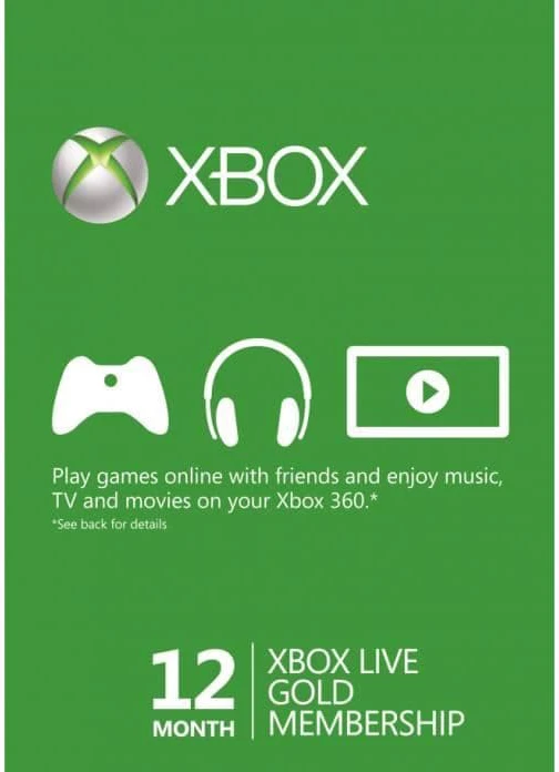 12 månaders Xbox Live Gold-medlemskap (Xbox One & 360) - digital nedladdning