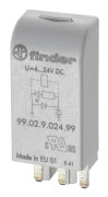 99.02.0.024.98 - Varistor Module with Green LED 6...24 VAC/VDC, Finder