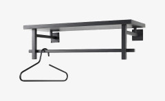klädhängare Simplon 76 x 29 stål svart
