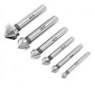 HSS 6542 90° Försänkare Borr Twist Borr Cylindrisk Avgradningsförsänkare för Trä Metall PVC Maskinverktyg 6.3/8.3/10.4/12.4/16.5/20.5mm