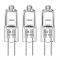 20-pack G4 Halogenlampor 20W 12V – Varmvitt Ljus för Perfekt Belysning 12