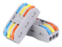 50 st 1128AWG PCT-2-3 Elektrisk Kabelledare Kopplingsplint Snabbkopplingskontakt, DUBUNS