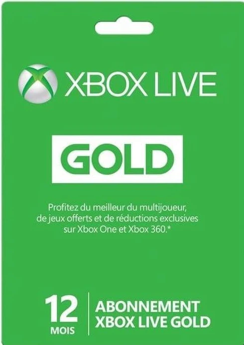 XBOX Live Gold-prenumeration 12 månader