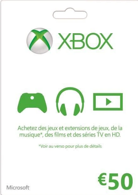 XBOX Live 50-kort