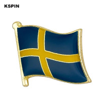 10st Sverige Flagga Märke Flagga Laple Pin Märken Flagga Brosch