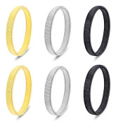 6 st Ärmhållare för Kvinnor Män, Halkfria Skjortärmshållare, Elastiska Armband i Metall för att Hålla Upp Ärmar
