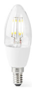Nedis - LED-glödlampa - form: C37 - klar finish - E14 - 5 W - klass G - vitt ljus