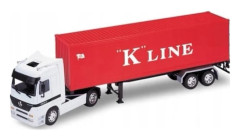 WELLY Lastbil med släp 1:32 Mercedes Benz Actros K LINE
