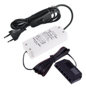 LED strömförsörjning 12V DC 24W med PC1 och 6-punkts MiniAMP splitter