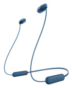 Sony WI-C100 - Hörlurar med mikrofon - inuti örat - nacKräm - Bluetooth - trådlös - blå