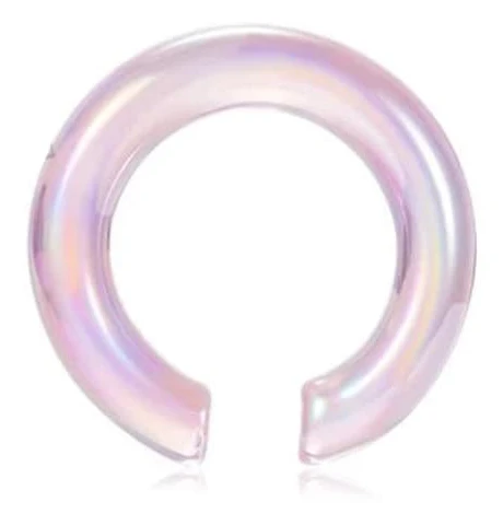 Glasproppshängare - opalrosa - PT-132 10 mm