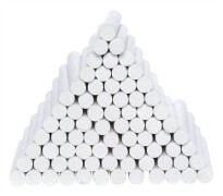 Colorations - White Dustless Chalk 100pcs.