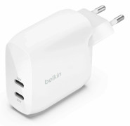 Belkin BoostCharge Pro - Strömadapter - 60 Watt - 2.7 A - Fast Charge, Strömmatning 3.1 - 2 utdatakontakter (2 x USB-C) - vit