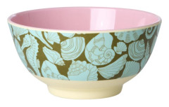 Rice Skål Melamin M (Seashell Print)