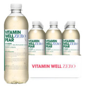Vitamin Well Zero Pear 12x500ml