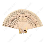 TD® Set med 10 träfläktar för dammode Modern asiatisk stil bambu festduk