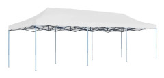 vidaXL Pop-Up hopfällbart partytält 3x9 m vit