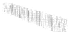 vidaXL Gabionkorg med planteringsmöjlighet stål 300x30x50 cm