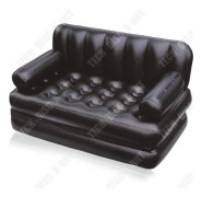 TD® Multifunktionell förtjockad dubbel uppblåsbar bäddsoffa fem-i-ett uppblåsbar utomhus lazy hopfällbar soffa