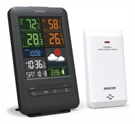 Väderstation - Sencor - SWS 7300 - Trådlös sensor - Färgskärm - Räckvidd 30 m