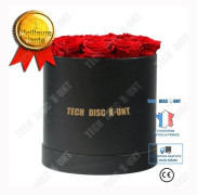 Bevarade Blommor - TD® - 12 Röda Rosor - Hantverk - Dekoration - Present Till Alla Hjärtans Dag