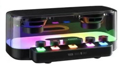 TD® Bluetooth-högtalare 1200mAh HD-brusreducering Bländande andningsljus