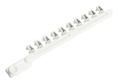Wieland Electric 04.841.4150.0, Markörer för kopplingsplintar, 25 styck, Vit, 35 g, 65 mm, 105 mm