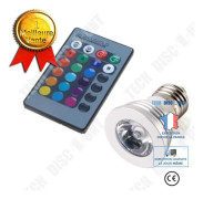 TD® glödlampa med fjärrkontroll 3W E27 RGB LED/ Fjärrkontrolllampa 16 färger /