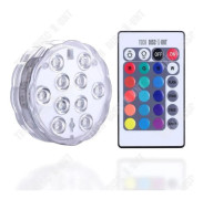 TD® LED24 Key Fjärrkontroll Färgglad RGB dykljus Glödande leksak Fiskbadkar Ljus Babybad Landskap Vas Ljus