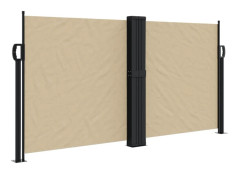 Infällbar sidomarkis beige 120x1200 cm