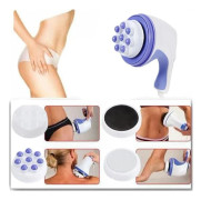 Elektrisk massageapparat för hela kroppen, fettförbrännande massageapparat mot celluliter, massageapparat, med 4 massagehuvuden