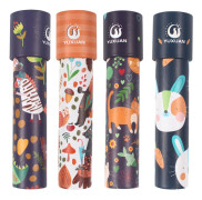 Nostalgiskt Prism Kalejdoskop Leksak för Barn, Blomma + Orange + Hjärta + Kanin,