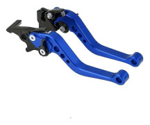 1 Par Universal 22mm 7/8\" CNC Aluminium Motorcykel Kopplingstrumma Broms Spak (Blå)