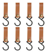 st Läder S-krokar Läderkrok, S-krokar S-formade krokar Krok för upphängning, Campingkrok Häng {f2}
