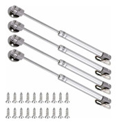 Hydrauliska Gasfjädrar för Möbler, Gasfjäder för Köksluckor Pneumatisk Arm med Mjuka Gångjärn för Dörrlyftning Flap Damper 4-pack (150 N)