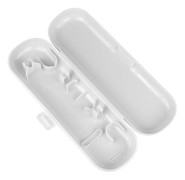 1-pack Reseborsthuvudskydd Borstfodral Kompatibelt med Oral B & Philips Elektrisk Tandborste Resefodral (Vit)