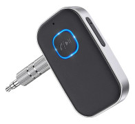 [2022 Uppgraderad Bluetooth-mottagare, Brusreducerande Bluetooth-bilsadapter, 16 timmars standby Aux Bluetooth-mottagare för HiFi-bilradio/bilstereo/hemstereo