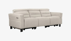Loft24 - Soffa 3-sits 2 elektriska vilstolar Carpari - Vit - 3-sits-soffor - Från Homeroom