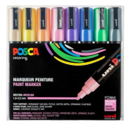 Posca - PC5M - Medium Tip Pen - Pastel colors, 8 pc