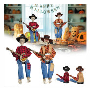 Halloween Animerade Banjo Skelett, Halloween Dekoration Skelett Spelar Banjo, Roliga Animerade Duellerande Banjo Skelett, Roliga Animerade Banjo Skelett f B 1 pack