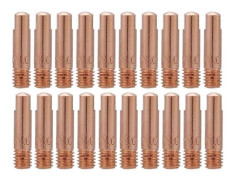 20 st Koppar Kontaktrör Munstycke för 15AK MIG/MAG Svetspistol Förbrukningsmaterial 1.0mm