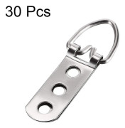 D-ring Bildhängare, Silverfärgad Fotohängningslösning Kombinationskit, 30 Stycken