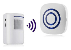 Infraröd Rörelsedetektor Alarm - Sensor Trådlöst PIR Alarm Set Rörelsedetektor Infraröd Detektor 38 Ringsignaler