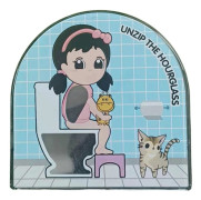 Toalett Timer 5 Minuter Tryckt Multifunktionell Noggrann Känslig Avkoppling Rolig Present Badrum Poop Timer Sandsläpp Hem Användning KAESI (FMY) E
