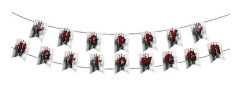 1 Set Halloween Hängande Banner Dekorativ Charm Dragflagga Dekoration för Inomhus Utomhus Trädgård Gård Dekoration