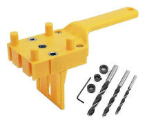 Tappmonteringssats för träbearbetning 6/8/10mm Borrguide Träbearbetningstappsåg Portabelt borrverktyg