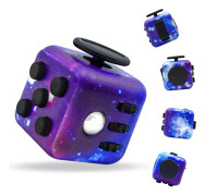Fidget Cube, Fidget Leksak för Ångestlindring för Vuxna och Barn, 6-sidig Handhållen Fidget Cube för Vuxna, Hörbara/Tysta Fidget Leksaker för AD