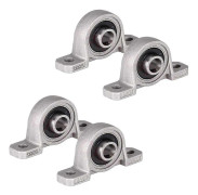 Set med 4 kullager Zinklegering Lagerbock 8mm/10mm
