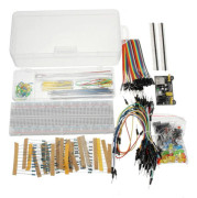 Elektronisk rolig kit, omfattande komponenter för Arduino-kompatibla projekt, inklusive MB-102 kopplingsdäck, strömförsörjning och individuellt förpackade